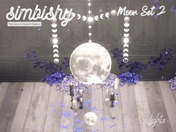 Sims 4 — Moon Set 2 - Lights by simbishy — A mystical set of glowing lights in honour of the beautiful moon.