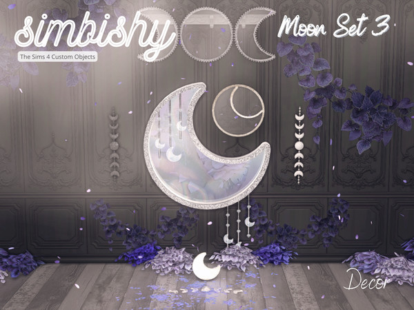 Sims 4 — Moon Set 3 - Decor by simbishy — A mystical set of miscellaneous decor in honour of the beautiful moon.