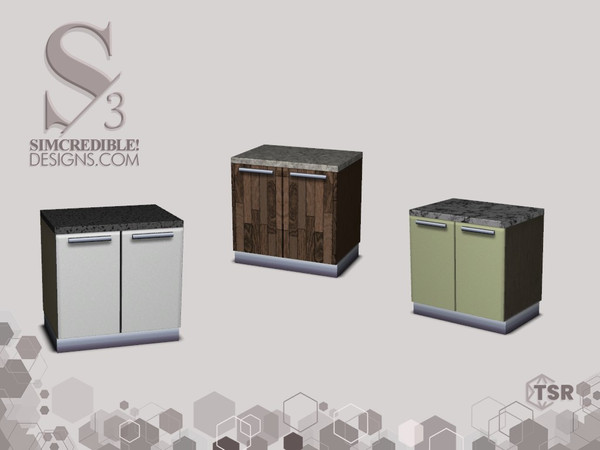 Sims 3 — Form and Function Counter Doors by SIMcredible! — SIMcredibledesigns.com