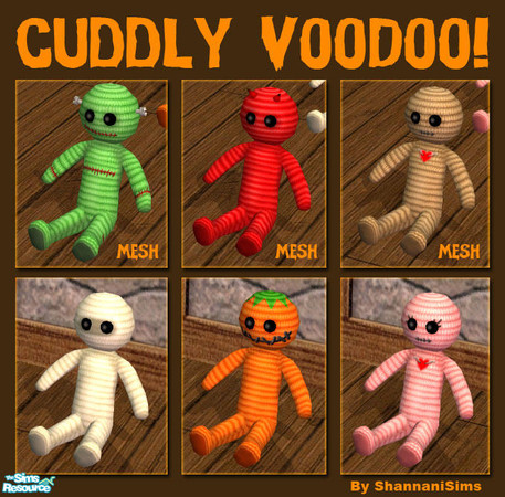 Sims 2 — Cuddly VooDoo! by Shannanigan — These crazy little guys were inspired by dolls I saw in Hong Kong called