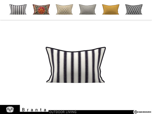 Sims 4 — Branta Cushion by wondymoon — - Branta Outdoor Living - Cushion - Wondymoon|TSR - Creations'2022