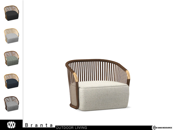 Sims 4 — Branta Living Chair by wondymoon — - Branta Outdoor Living - Living Chair - Wondymoon|TSR - Creations'2022