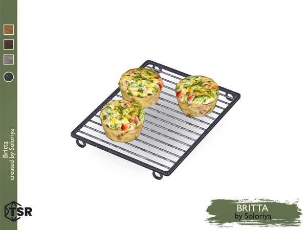 Sims 4 — Britta. Muffins by soloriya — Decorative muffins. Part of Britta set. 1 color variation. Category: Decorative -