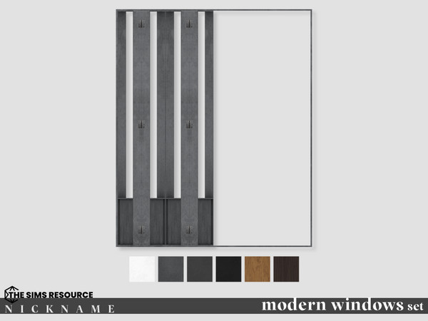 Sims 4 — modern door windows set_folding window4x5 by NICKNAME_sims4 — modern door windows set 12 package files. modern