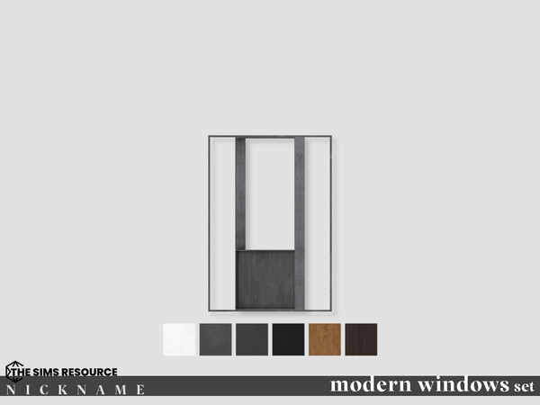 Sims 4 — modern door windows set_opened window2x3 by NICKNAME_sims4 — modern door windows set 12 package files. modern