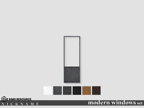 Sims 4 — modern door windows set_window1x3 by NICKNAME_sims4 — modern door windows set 12 package files. modern door