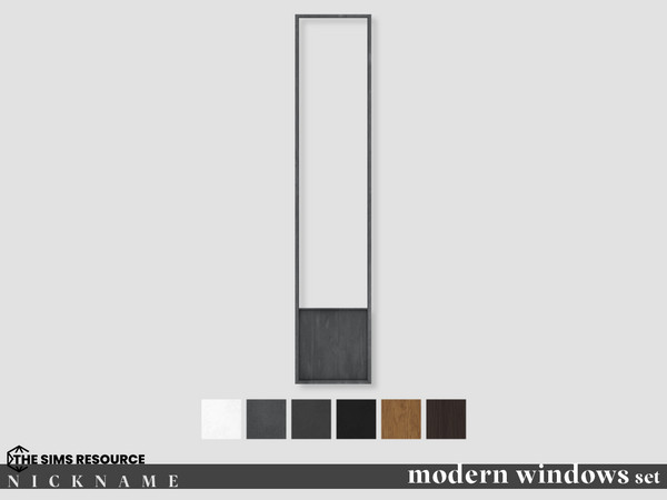 Sims 4 — modern door windows set_window1x5 by NICKNAME_sims4 — modern door windows set 12 package files. modern door