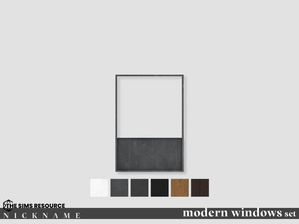 Sims 4 — modern door windows set_window2x3 by NICKNAME_sims4 — modern door windows set 12 package files. modern door