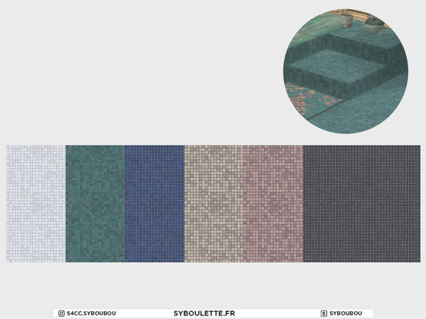 Sims 4 — Mozaic - Platform tiles by Syboubou — Platform tiles for the new construction.