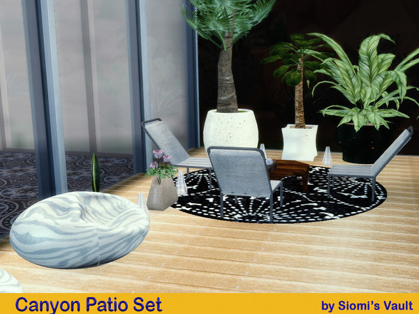 Sims 4 — Canyon Pation  by siomisvault — And I went back to my Canyon Girl and needed to decorate her patio oh yes! Hope