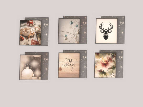 Sims 4 — Living Room Gina Picture Frame by ung999 — Living Room Gina Picture Frame Color Options : 6 Located at : Decor /