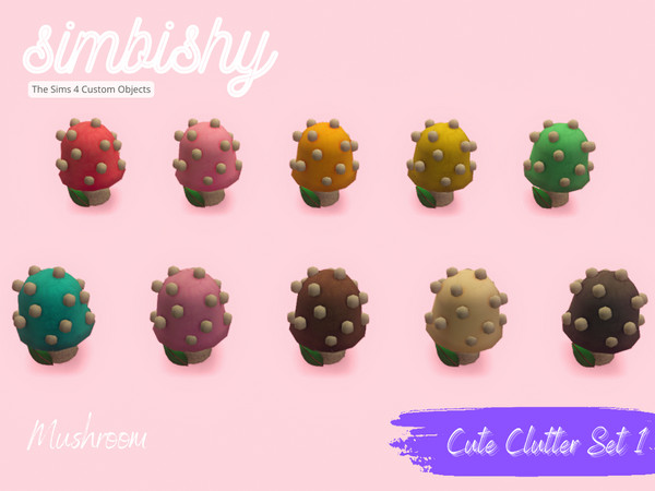 Sims 4 — Cute Clutter - Mushroom by simbishy — A random mushroom figurine.