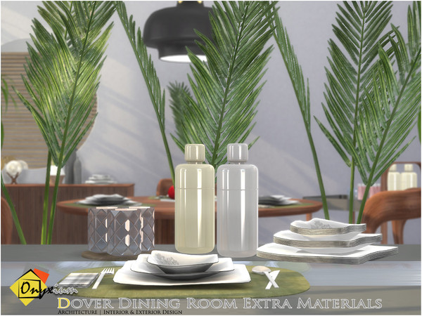 Sims 3 — Dover Dining Room Extra Materials by Onyxium — Onyxium@TSR Design Workshop Dining Room Collection | Belong To