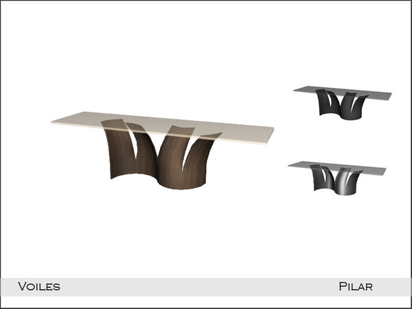 Sims 4 —  Voiles DiningTableLong by Pilar —  Voiles DiningTableLong