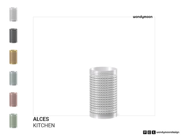 Sims 4 — Alces Glass by wondymoon — Alces Kitchen Glass Wondymoon Sims 4 Creations | 2023