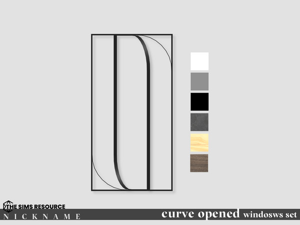 Sims 4 — curve windosws set_opened 2x4 by NICKNAME_sims4 — curve windosws set_opened 10 package files. curve windosws