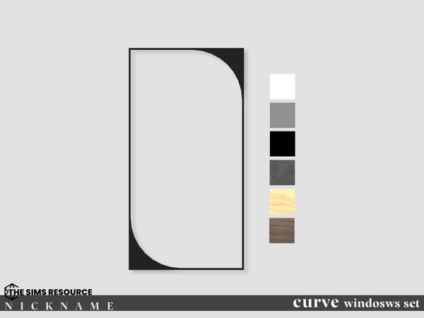 Sims 4 — curve windosws set_2x4 by NICKNAME_sims4 — curve windosws_set1 10 package files. curve windosws set_1x3 curve