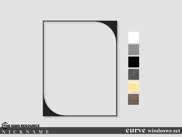 Sims 4 — curve windosws set_3x4 by NICKNAME_sims4 — curve windosws_set1 10 package files. curve windosws set_1x3 curve