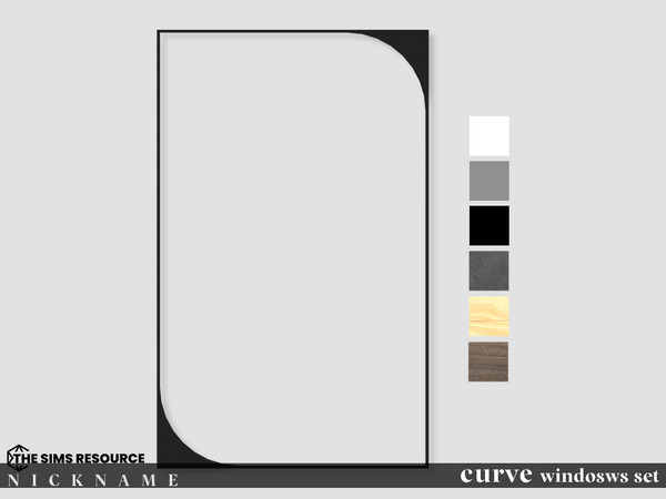 Sims 4 — curve windosws set_3x5 by NICKNAME_sims4 — curve windosws_set1 10 package files. curve windosws set_1x3 curve
