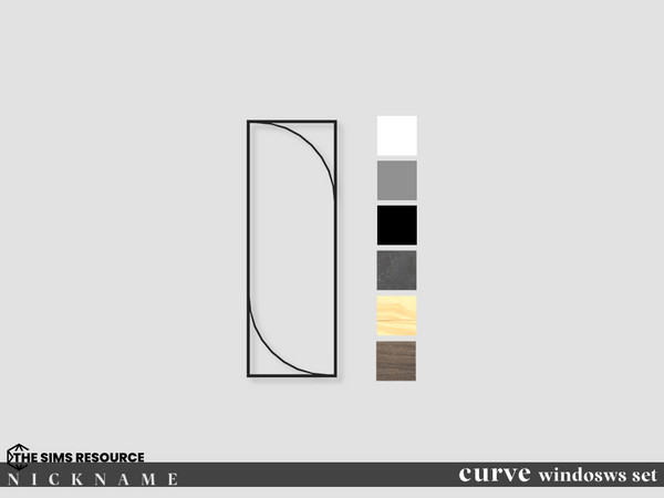 Sims 4 — curve windosws set_all windows 1x3 by NICKNAME_sims4 — curve windosws_set2 10 package files. curve windosws