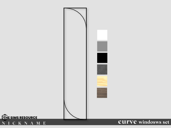 Sims 4 — curve windosws set_all windows 1x5 by NICKNAME_sims4 — curve windosws_set2 10 package files. curve windosws