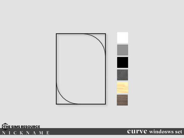 Sims 4 — curve windosws set_all windows 2x3 by NICKNAME_sims4 — curve windosws_set2 10 package files. curve windosws