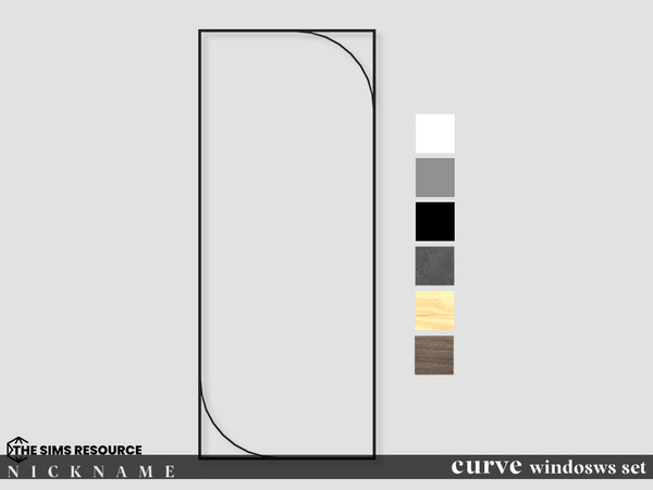 Sims 4 — curve windosws set_all windows 2x5 by NICKNAME_sims4 — curve windosws_set2 10 package files. curve windosws