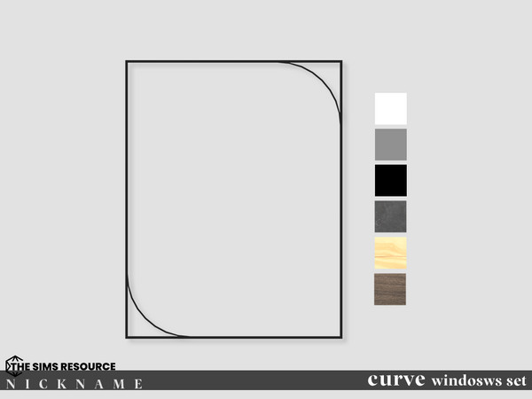 Sims 4 — curve windosws set_all windows 3x4 by NICKNAME_sims4 — curve windosws_set2 10 package files. curve windosws