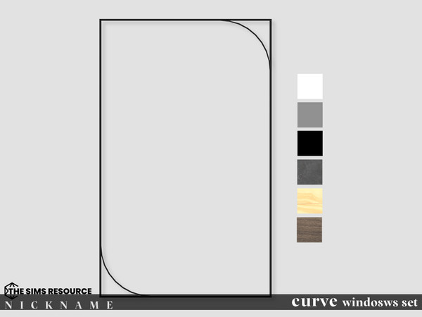 Sims 4 — curve windosws set_all windows 3x5 by NICKNAME_sims4 — curve windosws_set2 10 package files. curve windosws