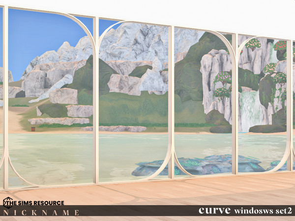Sims 4 — curve windows_set2 by NICKNAME_sims4 — curve windosws_set2 10 package files. curve windosws set_all windows 1x3