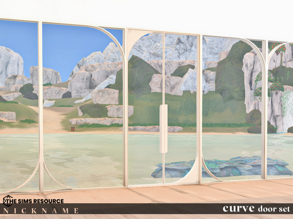 Sims 4 — curve door set by NICKNAME_sims4 — curve door set 12 package files. curve door set_door 1x3 curve door set_door