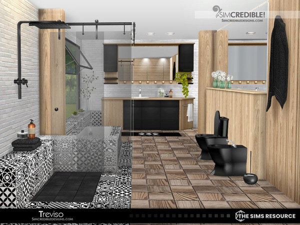 Sims 4 — Treviso Structures [Patreon] by SIMcredible! — The second part are structure items: floor tiles, wall panels,