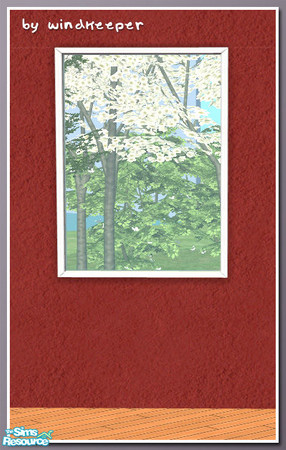 Sims 2 — Diana window 1tile frame short diag by Windkeeper — Diagonal version of Diana window 1tile frame short. Requires