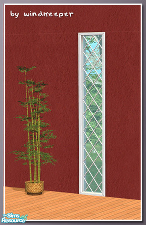 Sims 2 — Diana window pin mesh diag by Windkeeper — Diagonal version of Diana window pin mesh. Requires that file to