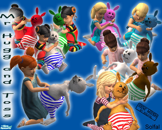 Sims 2 — Mr Hugg and Toss by solfal — New toy for the children