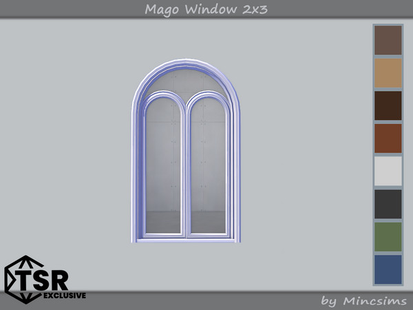 Sims 4 — Mago Window 2x3 by Mincsims — Basegame Compatible 8 swatches