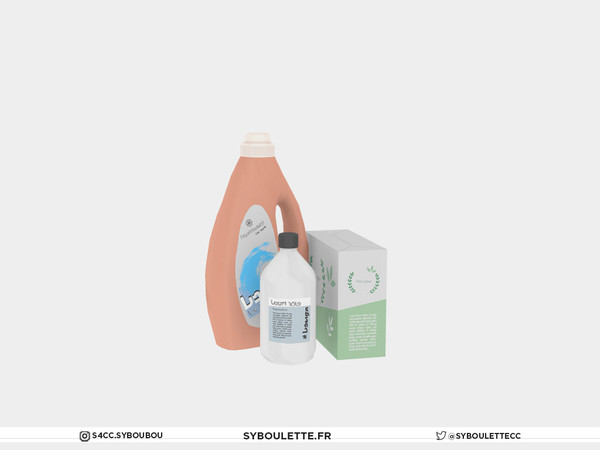 Sims 4 — Laundry - Washing products by Syboubou — Those are clutter laundry products.