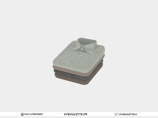 Sims 4 — Laundry - Folded clothes pile by Syboubou — This is a folded clothes pile.