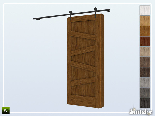 Sims 4 — Blair Door Barn Door by Mutske — This door is part of the Blair construtionset. Made by Mutske@TSR.