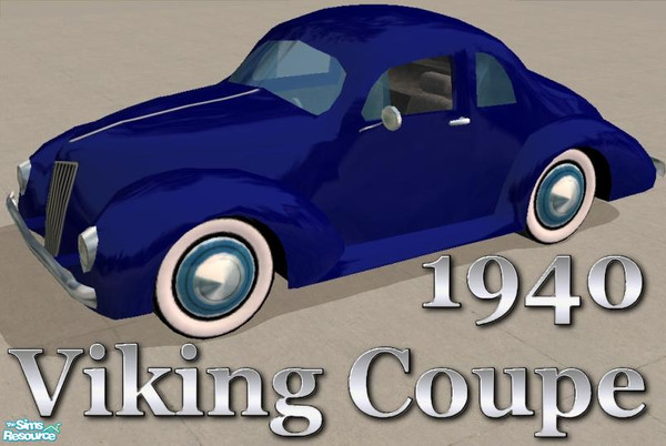 Sims 2 — 1940 Viking Coupe by Dr Pixel — It's the all new 1940 Viking Coupe, with the latest in automotive technology -