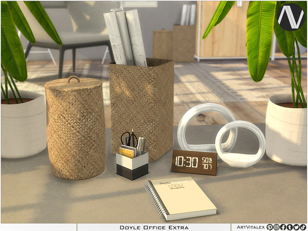 Sims 4 — Doyle Office Extra by ArtVitalex — Office And Study Room Collection | All rights reserved | Belong to 2023