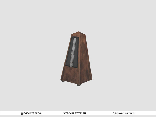 Sims 4 — Piano - Metronome by Syboubou — This is an original wooden metronome (decor only)