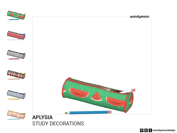 Sims 4 — Aplysia Pencil Case by wondymoon — Aplysia Kids Room - Pencil Case Wondymoon Sims 4 Creations | 2023