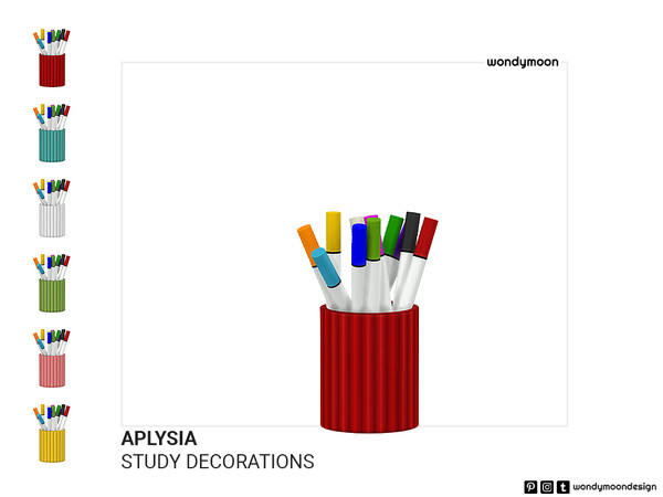 Sims 4 — Aplysia Penholder by wondymoon — Aplysia Kids Room - Penholder Wondymoon Sims 4 Creations | 2023