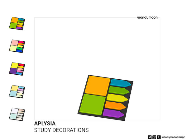Sims 4 — Aplysia Sticky Note Paper by wondymoon — Aplysia Kids Room - Sticky Note Paper Wondymoon Sims 4 Creations | 2023
