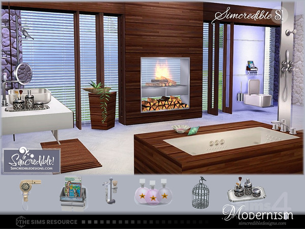 Sims 4 — Modernism [web transfer] by SIMcredible! — Bringing to your sims the first part of our Modernism set. We were