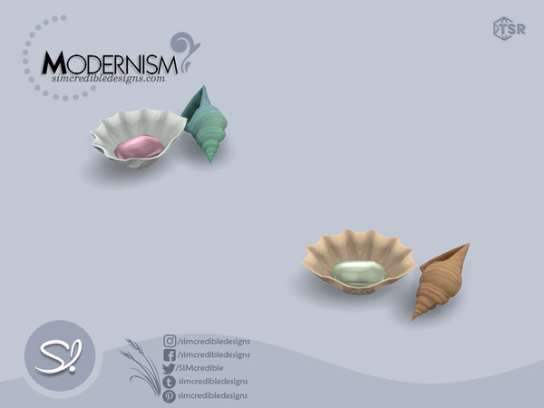 Sims 4 — Modernism soap and conch by SIMcredible! — by SIMcredibledesigns.com available at TheSimsResource 2 colors