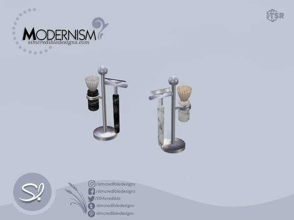 Sims 4 — Modernism shaving set by SIMcredible! — by SIMcredibledesigns.com available at TheSimsResource 2 colors