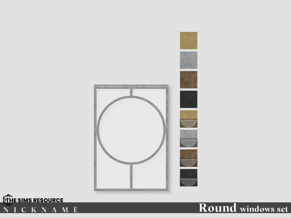 Sims 4 — Round windows set_2x3 by NICKNAME_sims4 — Round windows set 10 package files. Round windows set_2x3 Round