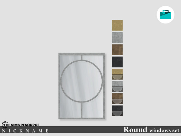 Sims 4 — Round windows set_mirror 2x3 by NICKNAME_sims4 — Round windows set 10 package files. Round windows set_2x3 Round
